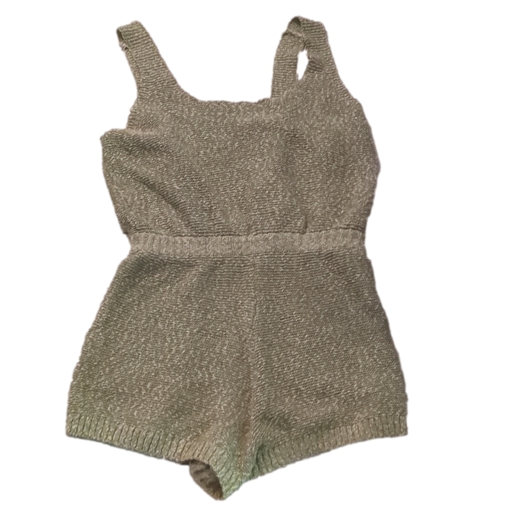 Free People Beach Green Declan Sweater And Romper Set Size Small - Picture 5 of 10